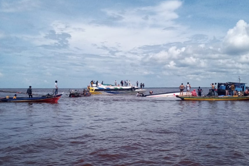 Kapten Kapal dan Asisten Jadi Tersangka Tenggelamnya Kapal Evevlyn 01 di Inhil