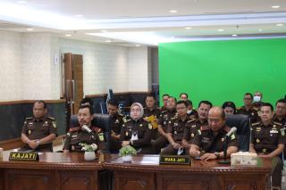Kajati Riau Hadiri Kegiatan Kunjungan Kerja Virtual Jaksa Agung Republik Indonesia