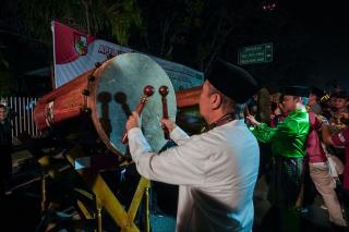 Gubri dan Wagub Riau Hadiri Pawai Gema Takbir 1444 H di Kota Pekanbaru