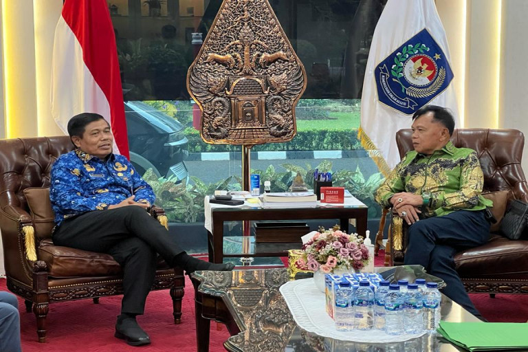 Plt. Bupati Meranti Asmar Audiensi di Kemendagri