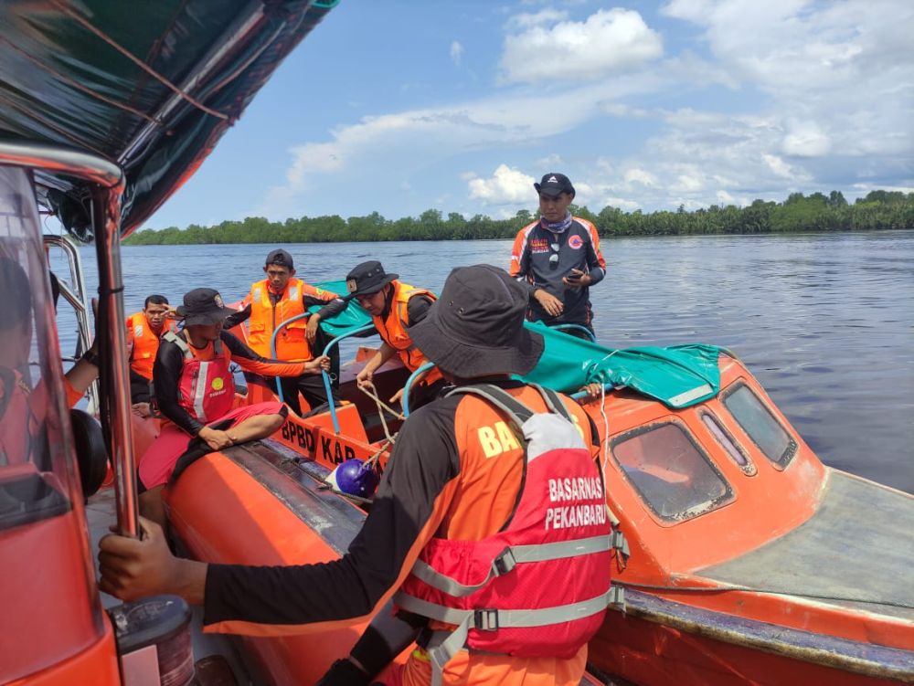 Ada Pompong Terbalik di Sungai Gaung Inhil, 1 Orang Tewas, 1 Lagi Hilang