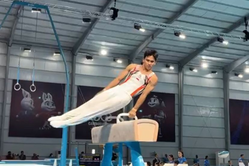 Masuk Final, Atlet Senam Asal Riau Abiyu Berpeluang Sumbang Medali Emas SEA Games Kamboja