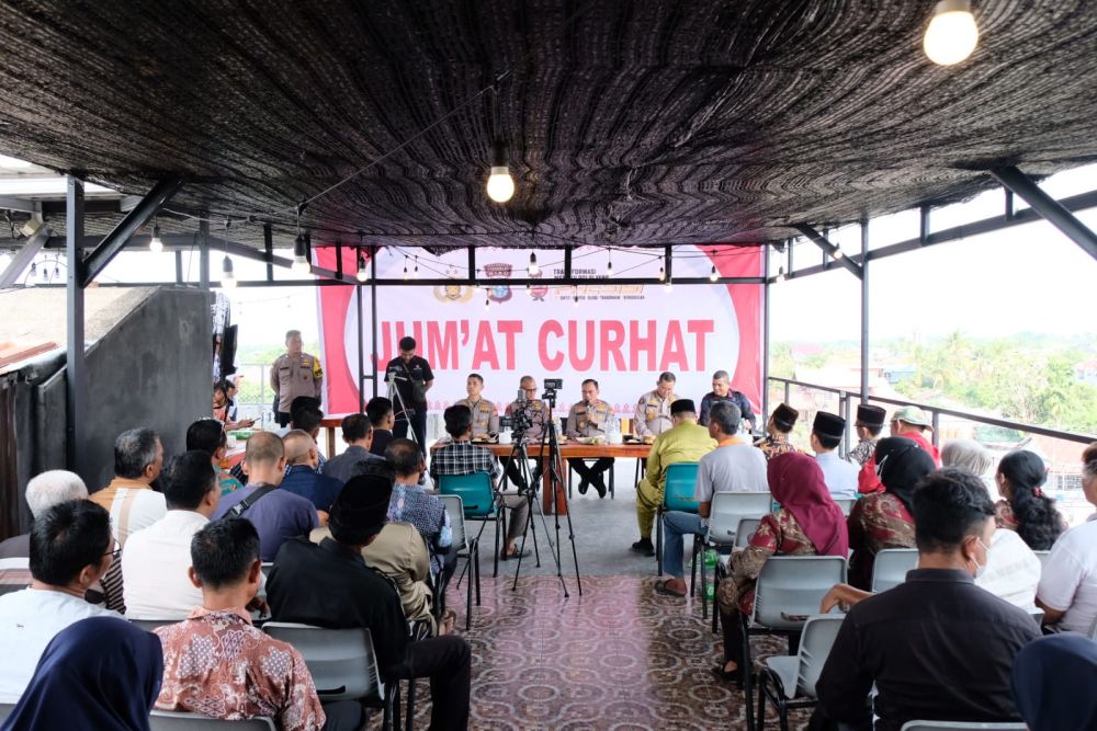 Kapolresta Pekanbaru Kembali Gelar Jumat Curhat