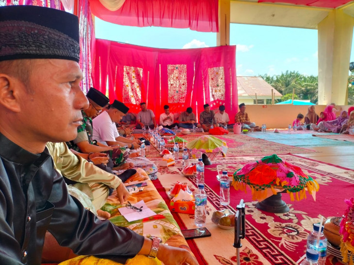 Ninik Mamak dan Anak Kemanakan Talago Undang Desa Muara Takus Gelar Halal Bihalal 