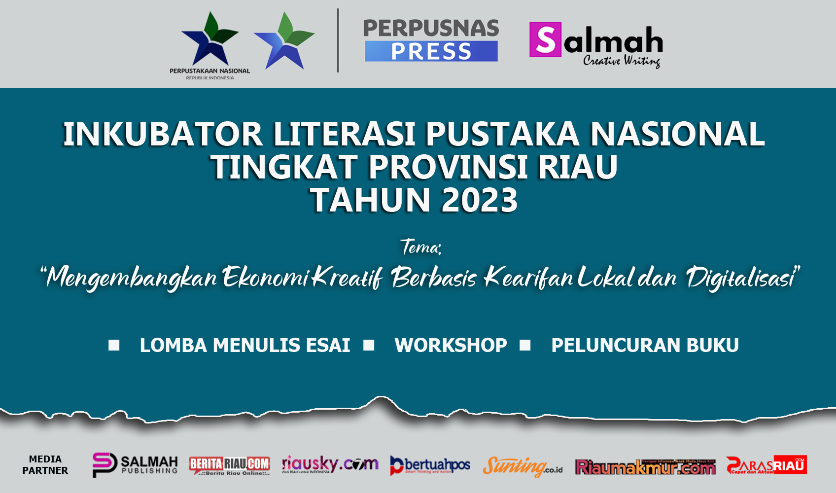 Kolaborasi Perpusnas RI dan Komunitas Literasi SCW Gelar Lomba Menulis Esai
