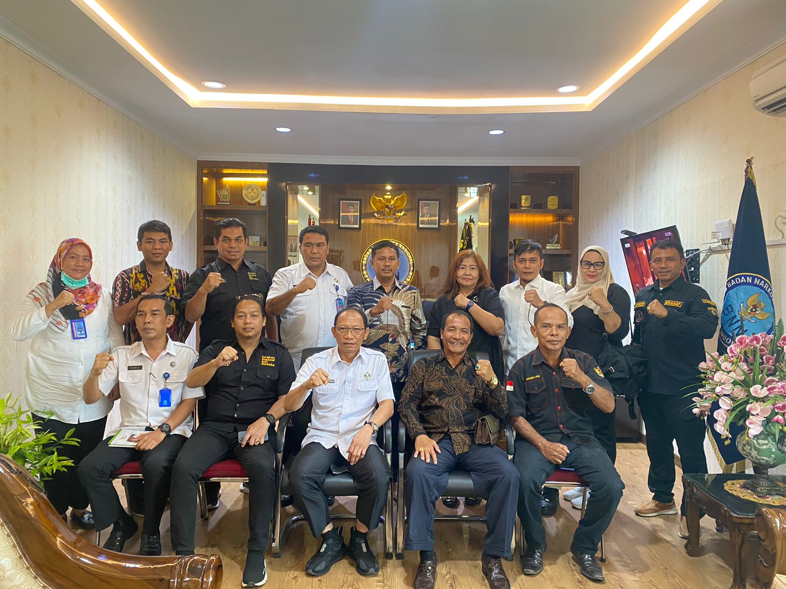 Jalin Sinergitas, DPD Granat Riau Silaturahmi dengan BNNP Riau