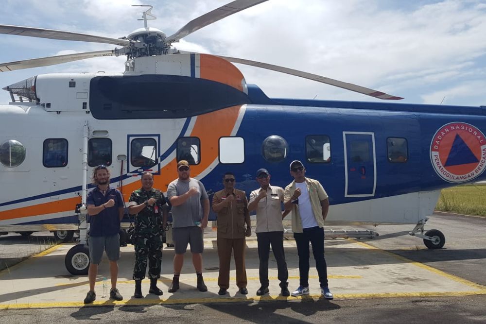 Atasi Karhutla, 3 Helikopter WB dan 1.000 Garam Mengudara di Langit Riau