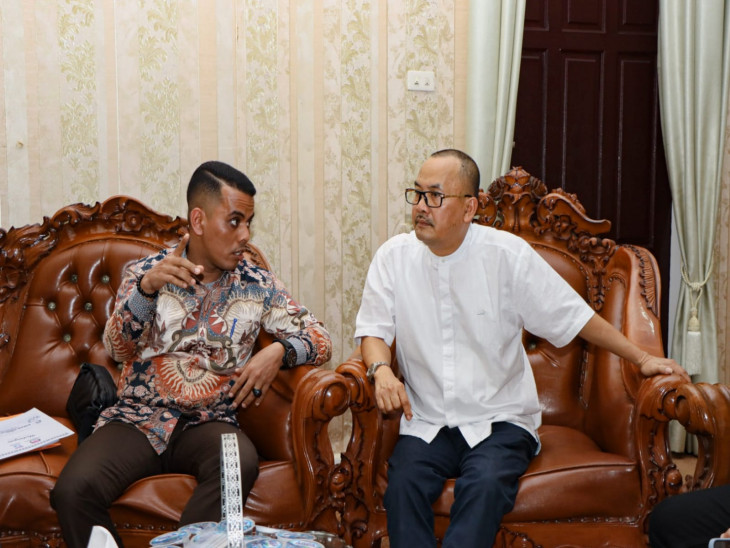 Sukseskan Kirab Pemilu, Pj Bupati Kampar Koordinasi dengan KPU Kampar