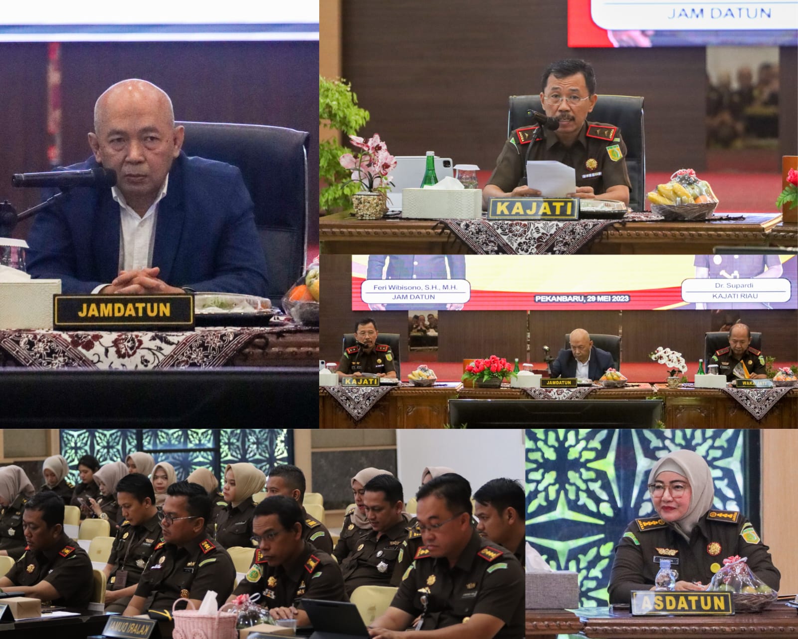 Kajati Riau Dr. Supardi Ikuti Giat Supervisi Teknis Bidang Datun Kejagung RI