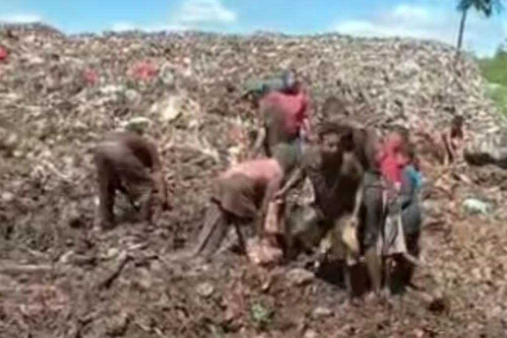 Heboh! Warga Bengkalis Bongkar Daging Sitaan dari Tumpukan Sampah, Ini kata Polisi