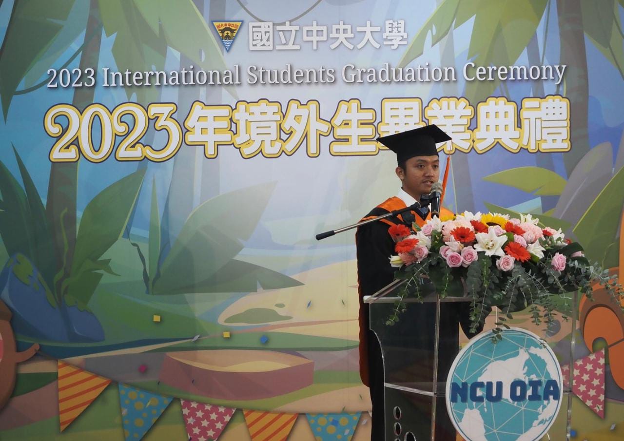 Keren! Mahasiswa Asal Bengkalis Sebagai Pemberi Pidato Perwakilan Mahasiswa Internasional di NCU