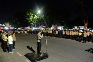 Ciptakan Kamtibmas yang Aman, Polresta Pekanbaru Gelar Blue Light Patrol
