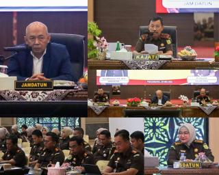 Kajati Riau Dr. Supardi Ikuti Giat Supervisi Teknis Bidang Datun Kejagung RI