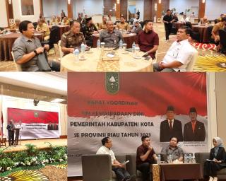 Kasi A Bidang Intelijen Kejati Riau Menghadiri Rapat Koordinasi Wasdim 2023
