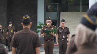 Koordinator Bidang Intelijen Kejati Riau Pimpin Apel Kerja PagiÂ 