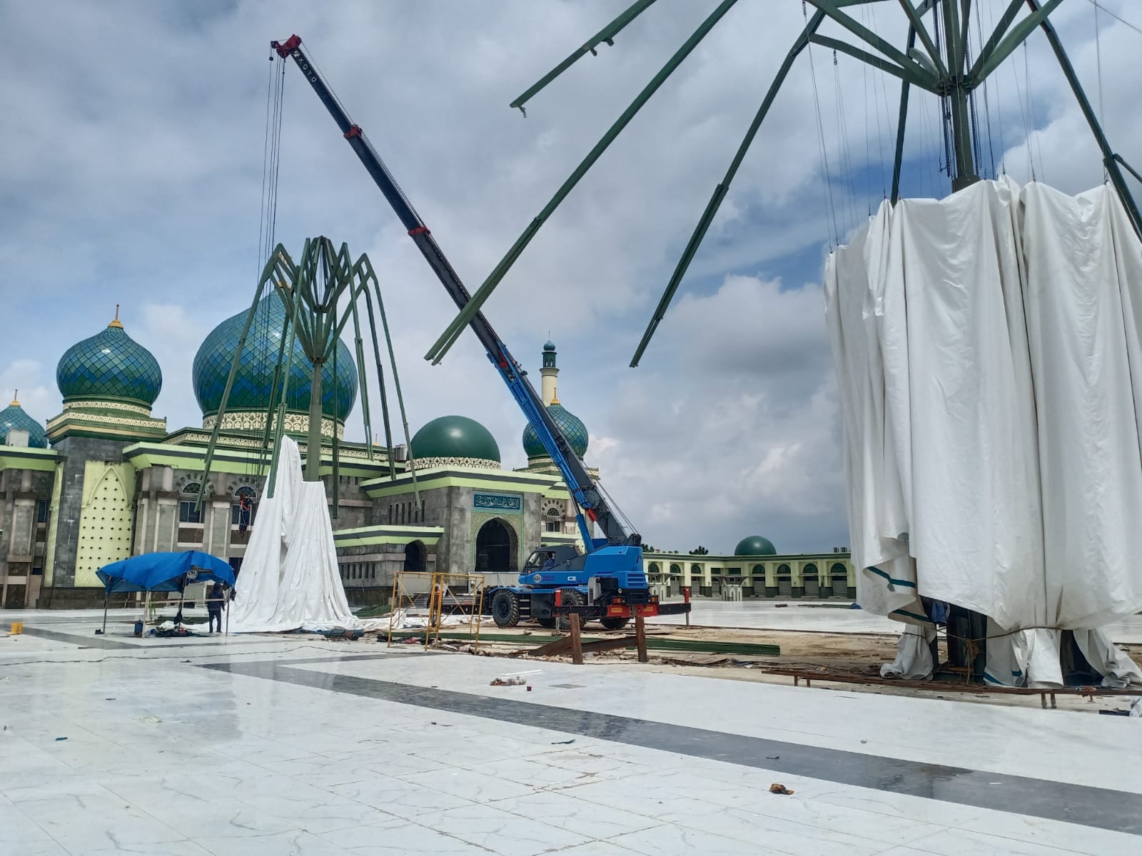 Kejati Riau Dalami Dugaan Korupsi Pembangunan Payung Elektrik Masjid Annur