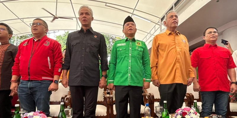 Mardiono Pimpin Rombongan PPP ke Markas Relawan Ganjar, Tinggalkan KIB?