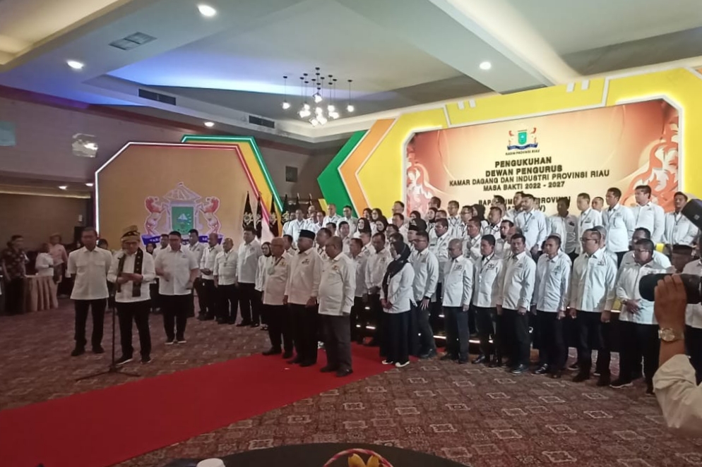 Selamat! Masuri Dilantik Jadi Ketua Kadin Riau Masa Bakti 2022-2027