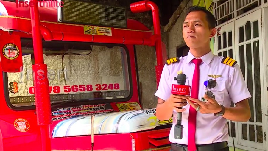 Viral! Ada Sopir Odong-odong Berseragam Pilot, Raup Untung Rp9 Juta Setiap Bulan