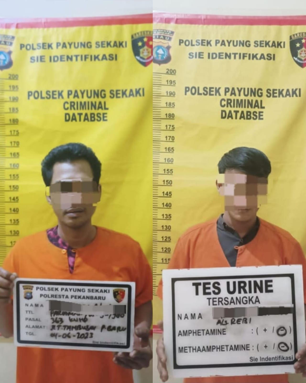Tim Opsnal Polsek Payung Sekaki Bekuk 2 Pelaku Pembobol Toko yang Telah Beraksi di 7 TKP