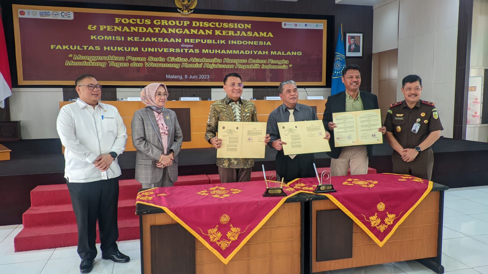 Komisi Kejaksaan RI dengan Universitas Muhammadiyah Malang Teken Mou