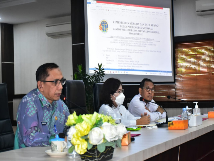 Pemkab Siap Berkolaborasi dengan Kanwil BPN Riau Tuntaskan Permasalahan Lahan di Kampar