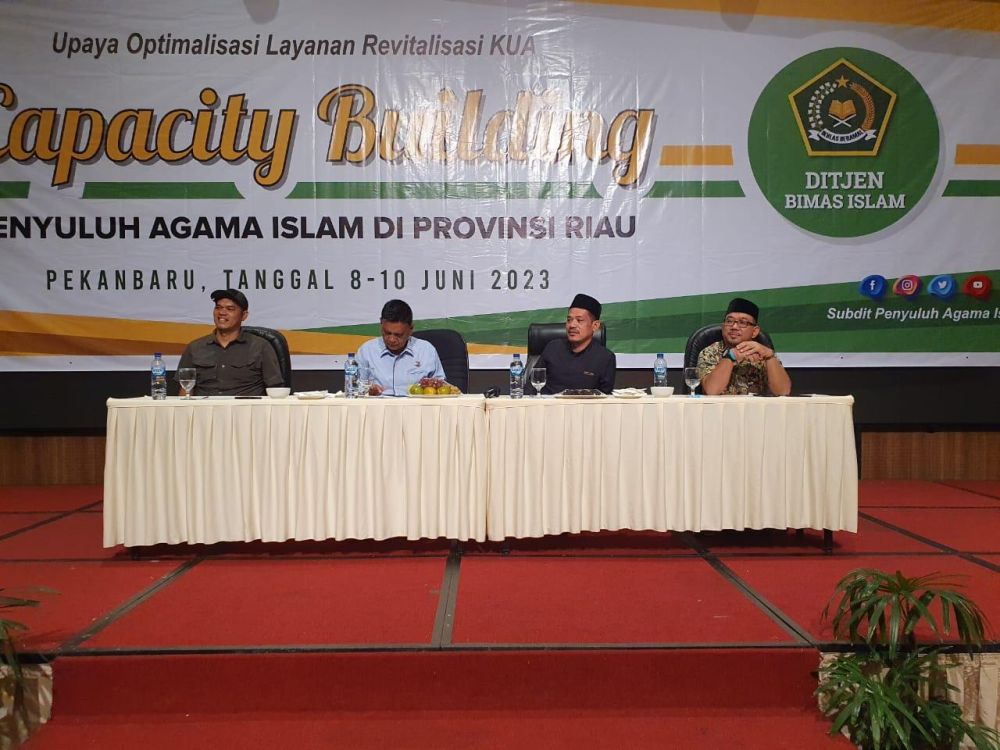 Optimalkan Layanan Revitalisasi KUA di Riau, Kemenag RI Gelar Capacity Building bagi Penyuluh