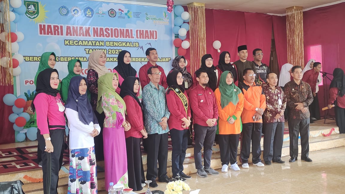Ribuan Anak Ikut Meriahkan Hari Anak Nasional Tingkat Kecamatan Bengkalis