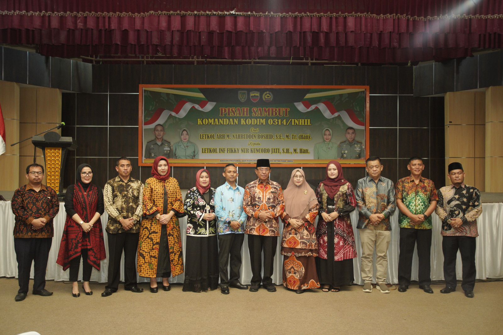 Bupati HM Wardan Hadiri Pisah Sambut Dandim 0314/Inhil