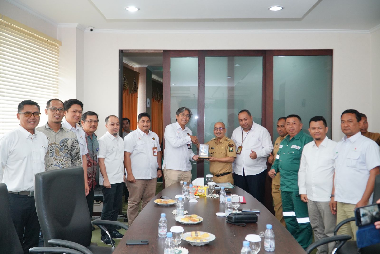 Pj Bupati Terima Kunker SKK Migas Sumbagut, KKKS dan PT EMP Bentu