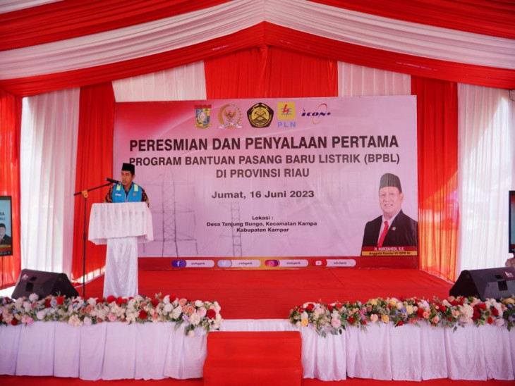 Dirjen Kelistrikan Kementerian ESDM Resmikan Program BPBL di Kampar