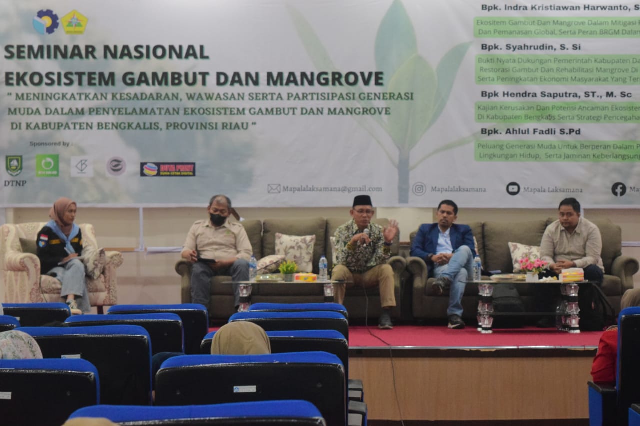 Mapala Laksamana Polbeng Gelar Seminar Nasional Ekosistem Gambut dan Mangrove