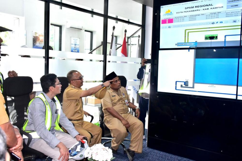 Besok Diresmikan, Pj Bupati Kampar Tinjau SPAM Pekanbaru - Kampar