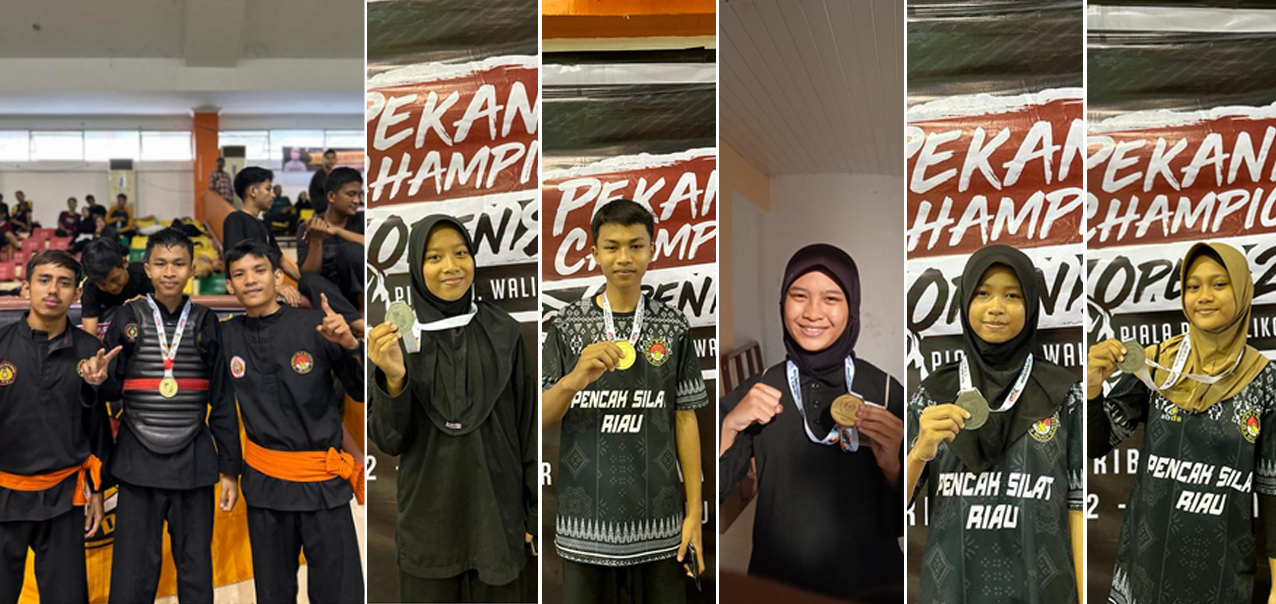 Ikut Kejuaraan Pencat Silat, Siswa MTsN 2 Pekanbaru Borong Medali 2 Emas dan 5 Perunggu 