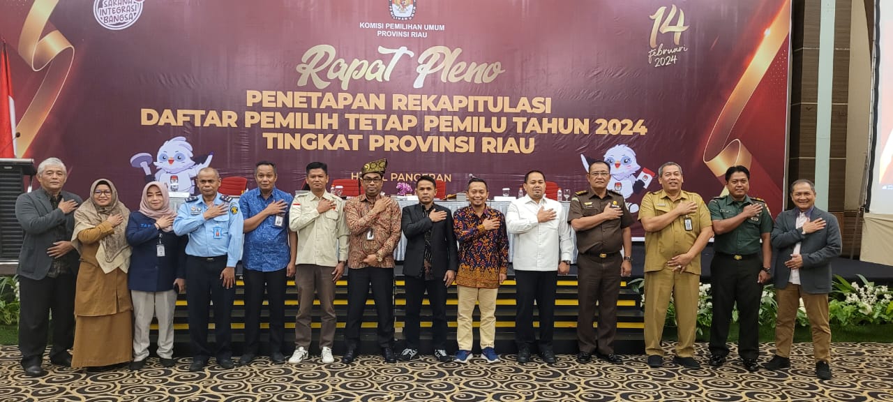 Kasi A Bidang Intelijen Kejati Riau Menghadiri Rapat Pleno DPT Pemilu 2024