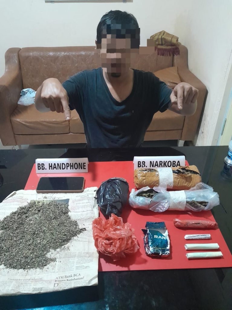 Nunggu Pembeli di Jalan, Warga Sungai Pagar di Ringkus Satnarkoba Polres Kampar
