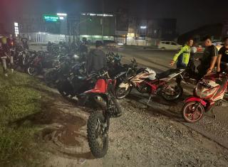 Gelar Blue Light Patrol, Polresta Pekanbaru Berhasil Amankan 29 Unit Sepeda Motor