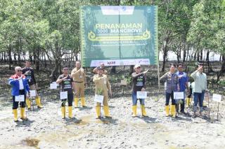 Guna Lestarikan dan Cegah Abrasi,Bustami HY Buka Talk Show Penanaman 3000 Mangrove