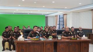 Kajati Riau dan Jajaran Mengikuti Kegiatan Kunker Jaksa AgungÂ 