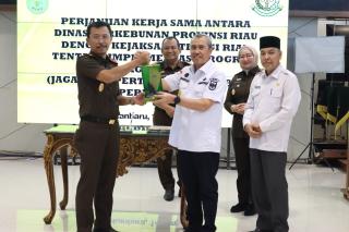 Kejati Riau Bersama Dinas Perkebunan Tandatangani KesepakatanÂ 