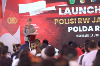 Resmi Diluncurkan, 4.309 Personil Polisi RW Disebar di Riau