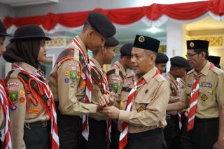 Masrul Kasmy Lepas Peserta Lomba Tingkat V Kontingen Kwarda Riau