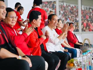 Tiba di GBK, Presiden Jokowi Nonton Pertandingan Timnas Indonesia Melawan Timnas Argentina