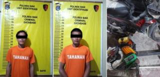 Polsek Tualang dan Polsek Minas Amankan Pelaku Pembobol Bengkel di Siak