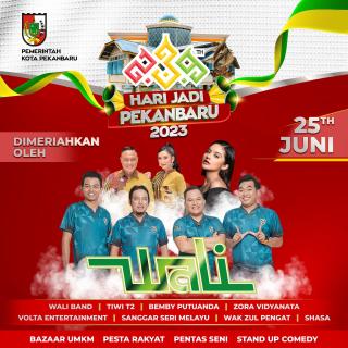 Wali Band akan Hibur Warga Pekanbaru di Malam Puncak Hari Jadi 239
