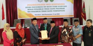 Pascasarjana Universitas Islam Negeri Sultan Syarif Kasim Riau Tekan Nota Kesepahaman dengan Dua PTA