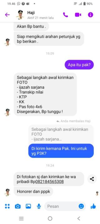 Hati-hati! Akun FB Bernama Haji Syamsuar Digunakan Oknum untuk Menipu