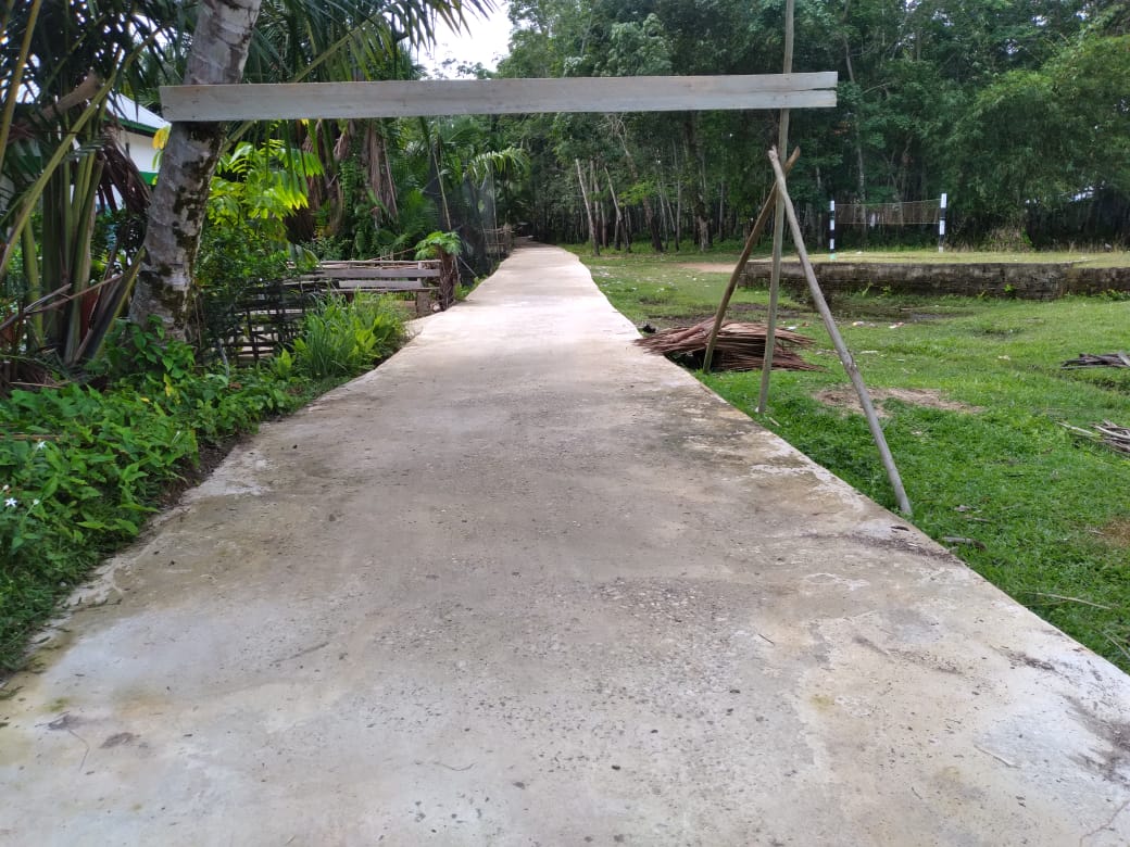 Proyek Semenisasi Desa Pulau Kulur Kuansing Diduga Asal Jadi, Kajari Bilang Begini