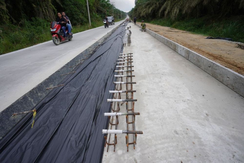 Pembangunan Jalan Lintas Mahato - Simpang Manggala Ditargetkan Rampung Oktober