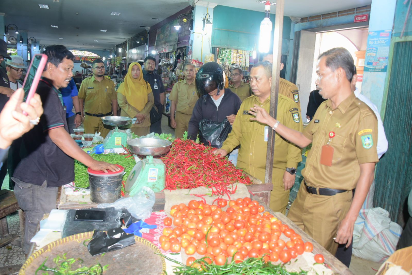Pastikan Kesedian Bahan Pokok dan Stabil Harga di Pasar, Pemkab Bengkalis Lakukan Sidak